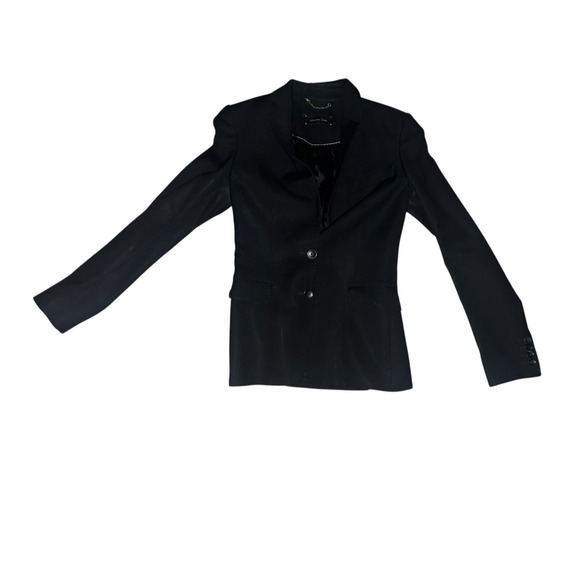 massimo dutti black blazer size 2 - Picture 1 of 7